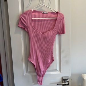 Pink Zara bodysuit